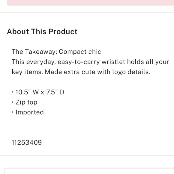 NWT Victoria’s Secret PINK Top Zip Pouch - Picture 4 of 7